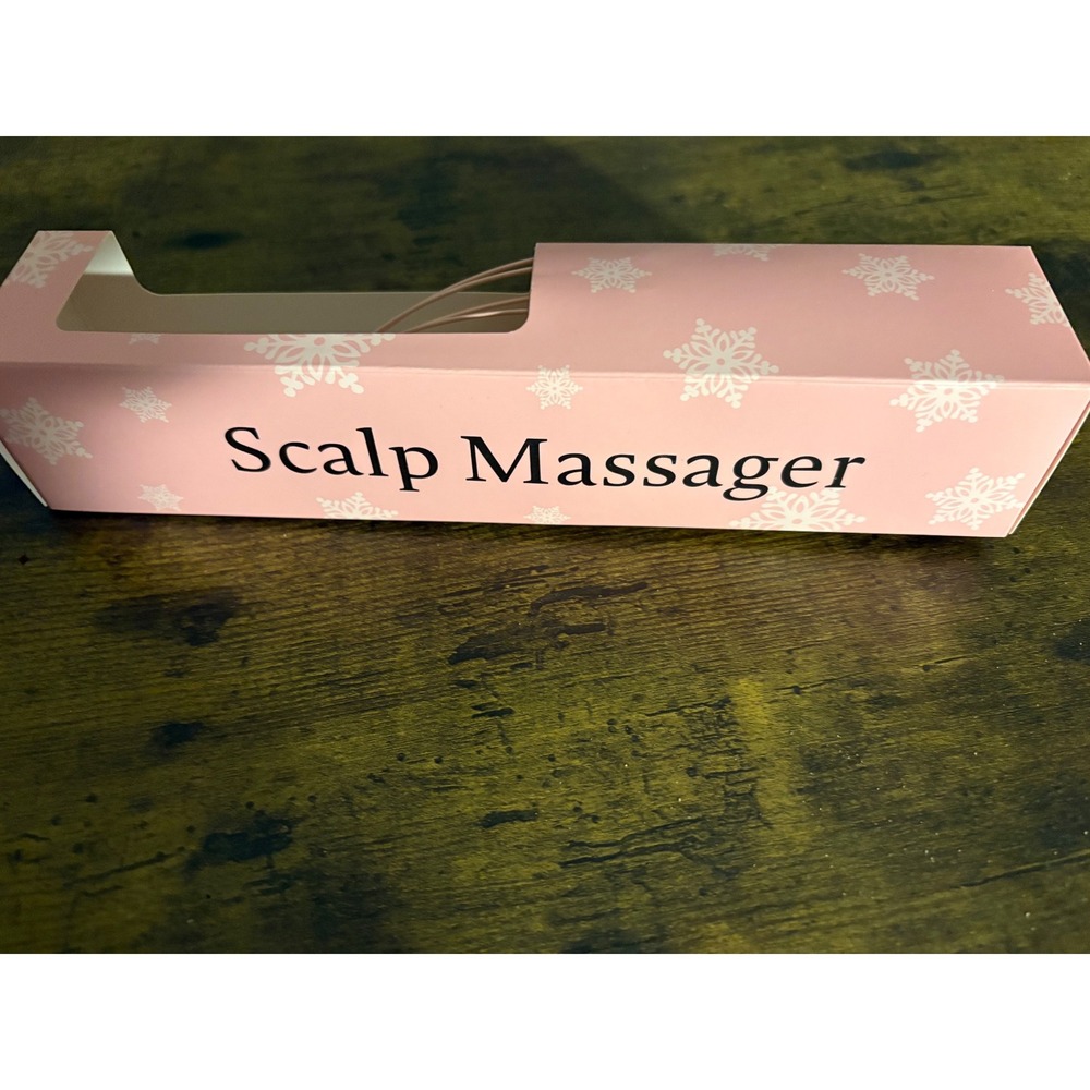 Walmart Scalp Massager-Handheld Head Scratcher- Pink- Snowflake Box - 846-New
